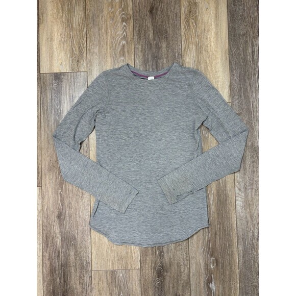 Ivivva Other - Ivivva-Lululemon Youth Heather Gray Long Sleeve Crew Top *Flawed*